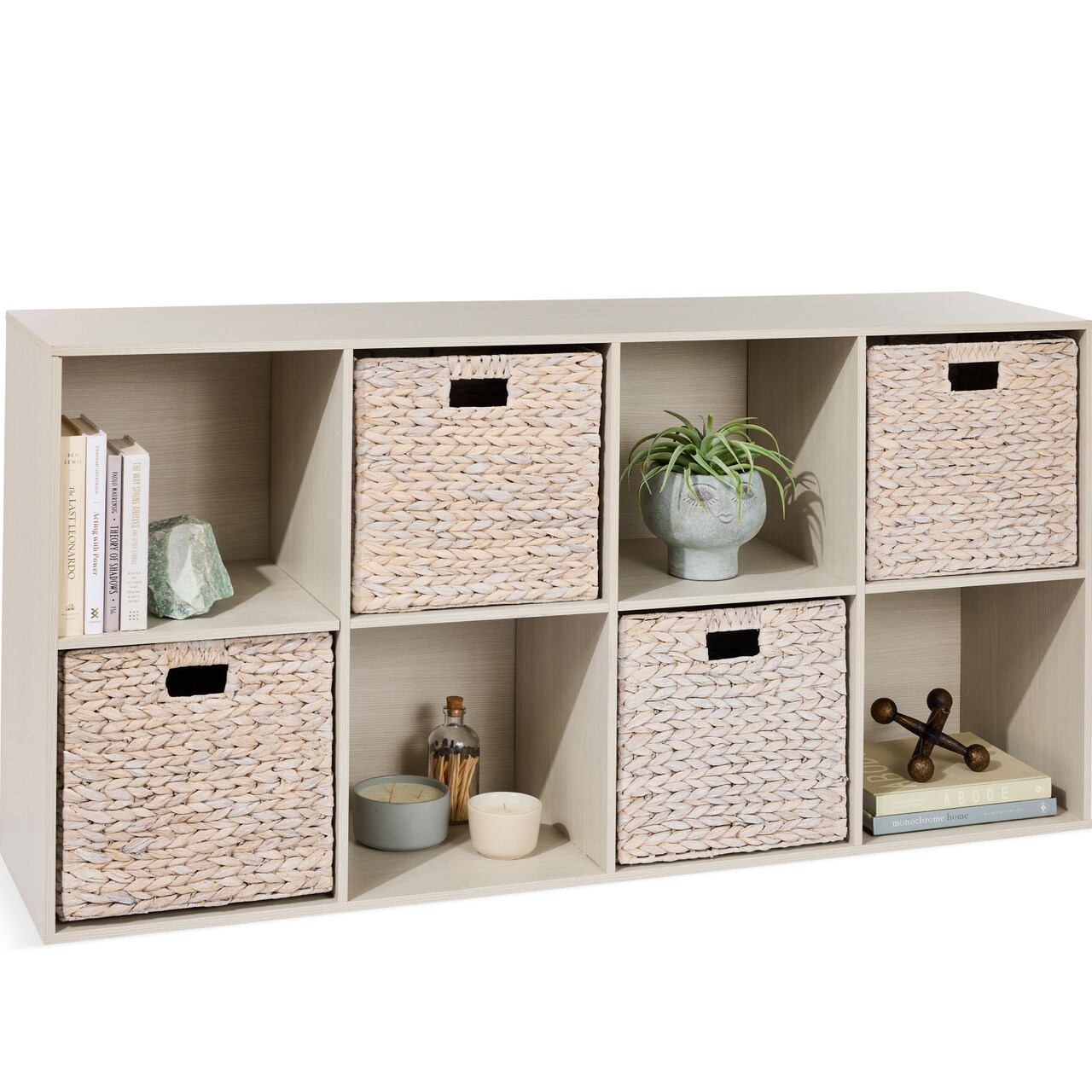 Best Choice Products 8-Cube Bookshelf, 13.5in Display Storage System, Organizer w/ Removable Back Panels